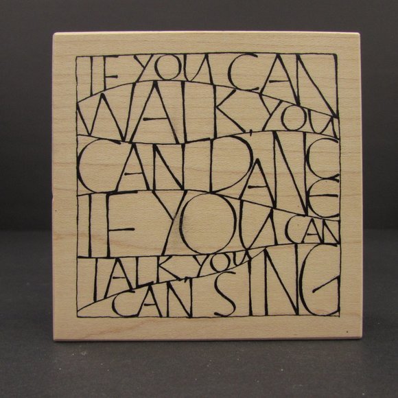 Wordsworth Other - If You Can Walk You Can Dance Rubber Stamp